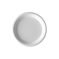 Pratos redondos brancos compostáveis de 20 cm - Silvex - 25 unidades