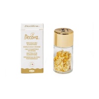 Migalhas de ouro comestível 23 quilates 0,125 gr - Decora