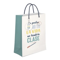 32 x 26 x 10 cm Saco de oferta de Sem professores como tu, a vida não teria classe - 1 unidade.