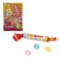 Rebuçados em tablete - Mega fizz roll - 200 unidades
