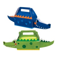 Caixa de cartão crocodilo - 4 unidades