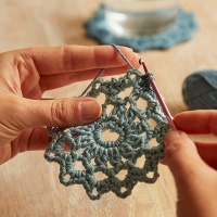 Kit Crochet - Bases para copos estilo Mandala - DMC