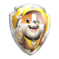 Balão da Patrulha Canina Escudo do Rubble de 60 x 52 cm