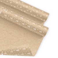 Papel de presentes kraft para Natal de 70 cm x 2 m