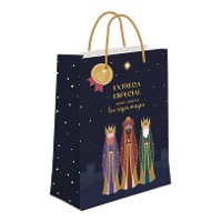 Saco de presente de 14 x 11,5 x 6,7 cm dos Reis Magos entrega especial - 1 unidade