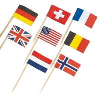 Bandeira do país escolhe 6,5 cm - 30 escolhas
