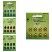 Botões de pressão de 1,2 cm - Pónei - 12 pares