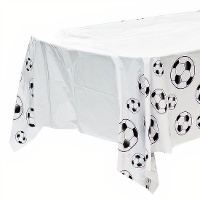 Toalha de mesa com bolas de futebol 2,20 x 1,32 m