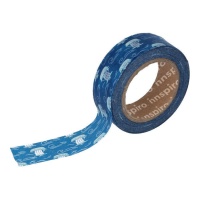 fita washi azul para barcos - 10 m