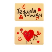 Figuras sortidas de chocolate branco 