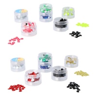Gemas acrílicas em forma ovalada de cores de 6 x 8 mm - 600 unidades