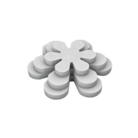 Base de cortiça em forma de flor de 28 cm - 3 unidades