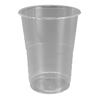 Copos de 500 ml de plástico transparente - 25 unidades