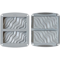 Molde de silicone Dune para tabletes de chocolate 17,20 x 20,70 x 2 cm - Decora