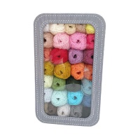 Kit de 30 bolas para amigurumis com estojo - Casasol