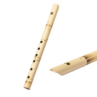 Flauta de bambu cor natural - 1 unidade