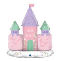 Balão castelo mágico rosa de 74 cm - Grabo