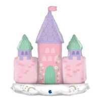 Balão castelo mágico cor-de-rosa 74 cm - Grabo