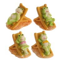 Figuras de rãs para bolo de 3 cm - Dekora - 50 unidades