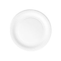 Pratos de cartão branco de 28 cm - 3 unidades