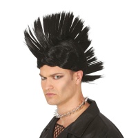 Peruca punk com crista