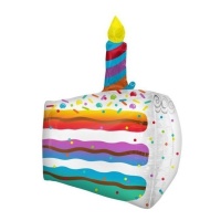 Balão de bolo com vela 48 x 63 cm - Anagrama