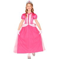 Fantasia de princesa fúcsia e rosa para menina