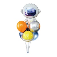 Bouquet de balões Astronauta Espacial - 10 peças