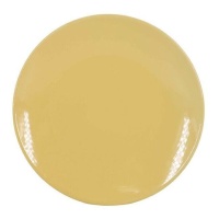 Prato amarelo de 19 cm