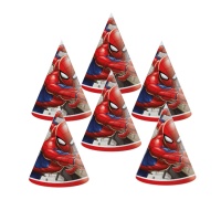 Fantastic Spiderman Hats - 6 pcs.