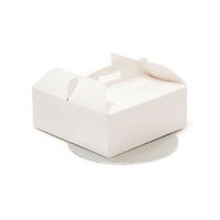 Caixa para bolo com base redonda de 28,5 x 28,5 x 10 cm - Decora