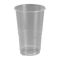 Copos de 600 ml de plástico transparente - 25 unidades