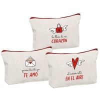 Saco de toilette Love 22 x 15 cm - 1 unidade