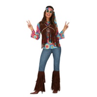 Fato hippie colorido para mulheres