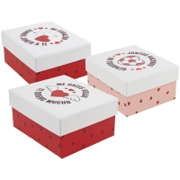 Caixa de amor com asas 10 x 12 x 6 cm - 1 unidade