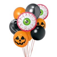 Bouquet de olhos Halloween - 10 peças