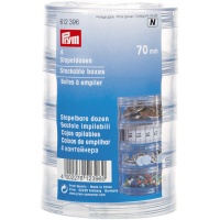 Caixas empilháveis redondas de 7 cm - Prym - 4 unidades