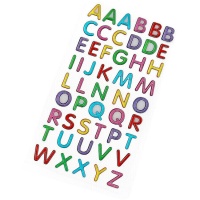 Autocolantes de letras coloridas de 1,5 cm