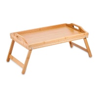 Bandeja de 50 x 30 cm com pernas de bambu