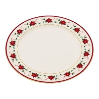 Prato de Natal com flores de 33 cm - 1 unidade