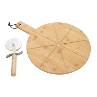 Tábua de 37 cm para pizza com cortador de pizza