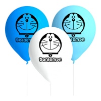 Balões de Látex Doraemon 27 cm - 8 unidades