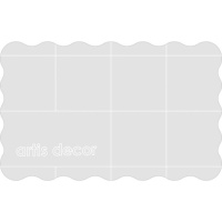 Grelha ergonómica com base de carimbo acrílico 5 x 8 x 0,8 cm - Artis decor