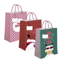 Saco de presente Feliz Natal 32 x 26 x 10 cm - 1 unid.