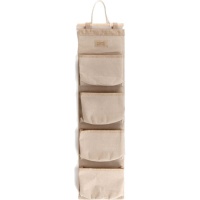 Organizador de armário suspenso 75 x 20 cm Organic - 4 bolsos