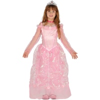 Fato de princesa cintilante cor-de-rosa para rapariga