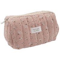 Necessaire de Flores Rosa de 18 x 8 x 11 cm