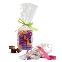 Saco de plástico transparente para rebuçados com fundo rígido 12 x 28 cm - Decora - 10 unidades
