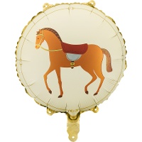 Balão redondo de cavalo creme de 35 cm
