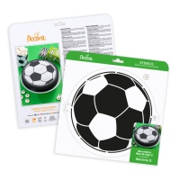 Estêncil de bola de futebol 25 cm - Decorar